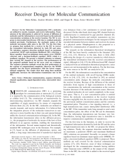 Receiver Design for Molecular Communication - Next