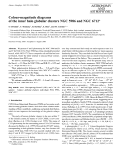 ASTRONOMY AND ASTROPHYSICS Colour