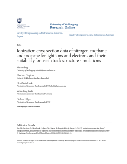 Ionization cross section data of nitrogen, methane