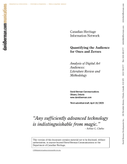 Analysis of Digital Art Audiences