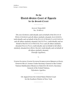 Georges v. United Nations, No. 15