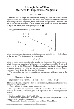 A Simple Set of Test