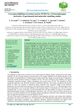 Corrosion inhibition of carbon steel in 1M HCl by 1,5