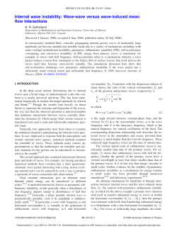 Internal wave instability: Wave-wave versus wave