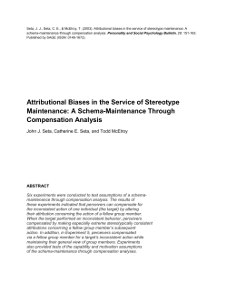 Attributional Biases in the Service of Stereotype Maintenance: A