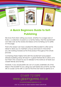 Self Publishing Guide