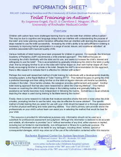 Toilet Training - URMC - University of Rochester