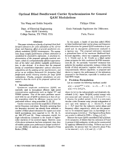 Optimal blind feedforward carrier synchronization for general QAM