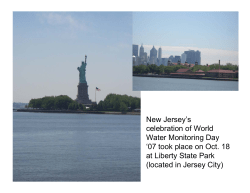 New Jersey`s celebration of World Water Monitoring Day `07 took