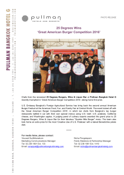 25 Degrees Wins `Great American Burger Competition 2016`