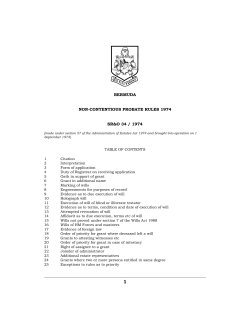 Non-Contentious Probate Rules 1974