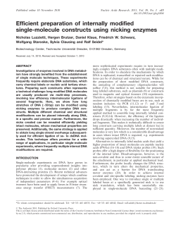 Efficient preparation of internally modified single