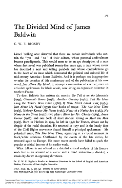 The Divided Mind of James Baldwin