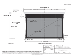 FRONT VIEW/VIEWING SIDE SIDE VIEW Visionary Electriscreen