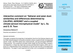 Interactive comment on &ldquo;Saharan and asian dust: similarities