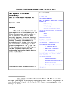 The Myth of &ldquo;Functional Availability&rdquo;