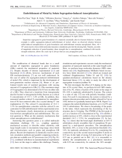 Embrittlement of Metal by Solute Segregation-Induced
