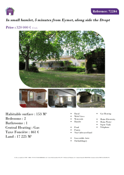 In small hamlet, 5 minutes from Eymet, along side the