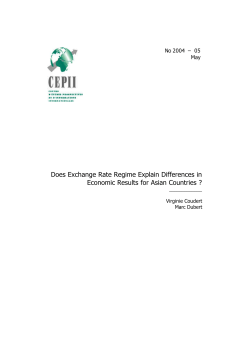 Does Exchange Rate Regime Explain Differences in