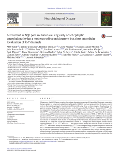 A recurrent KCNQ2 pore mutation causing early onset