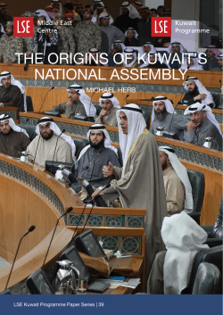 the origins of kuwait`s national assembly