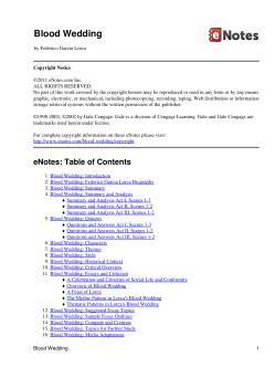 Blood Wedding - WordPress.com