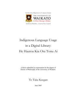 Indigenous Language Usage in a Digital Library