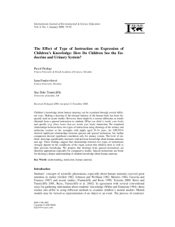 The Effect of Type of Instruction on Expression of Children`s