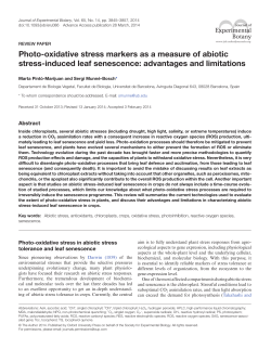 Photo-oxidative stress markers as a measure of