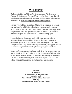 Tips and Thoughts On Improving The Teaching