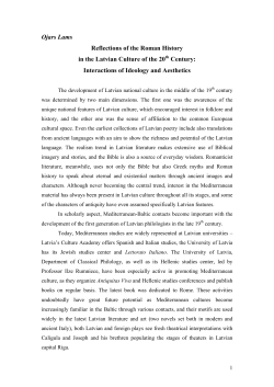 Ojars Lams Reflections of the Roman History in the