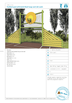 Football goal with basketball hoop and side walls - SIK-Holz