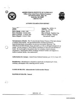 Autopsy No.: ME04-110 International Airport Circumstances