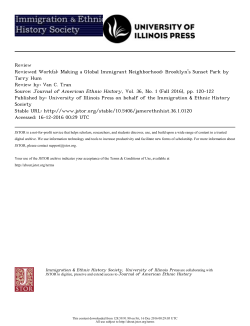 Making a Global Immigrant Neighborhood