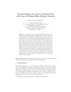 Voronoi Diagram for Convex Polygonal Sites with Convex Polygon