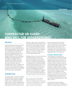 Contractor or Client: Who Pays for Overdredging?