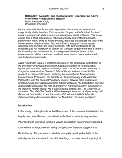 Rationality, Animality, and Human Nature: Reconsidering