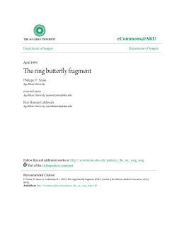 The ring butterfly fragment - eCommons@AKU