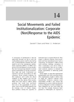 Social Movements and Failed Institutionalization: Corporate (Non