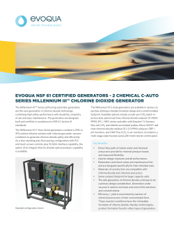 evoqua 2 chemical c-auto seires millennium iii chlorine dioxide