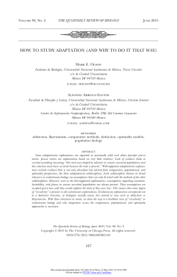 How to Study Adaptation (and Why To Do It That Way)