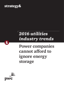 Power companies cannot afford to ignore energy storage 2016