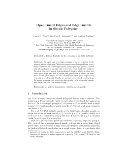 Open Guard Edges and Edge Guards in Simple Polygons⋆