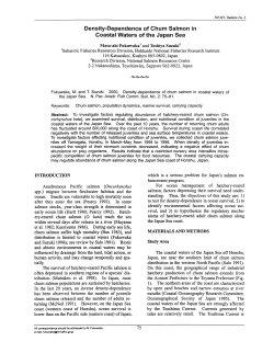 Density-Dependence of Chum Salmon in Coastal