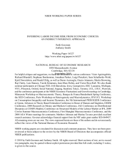 Inferring Labor Income Risk from Economic Choices: An Indirect