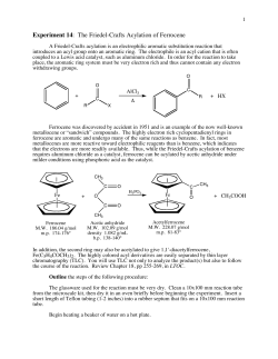 The Friedel-Crafts Acylation of Ferrocene