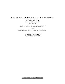 kennedy and huggins family histories