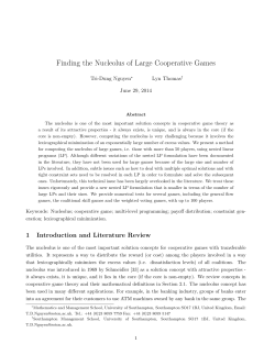 Finding the Nucleolus of Large Cooperative Games