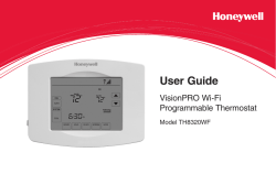 TH8320WF Wi-Fi Touchscreen Programmable Thermostat