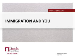 The immigrant experience lesson presentation